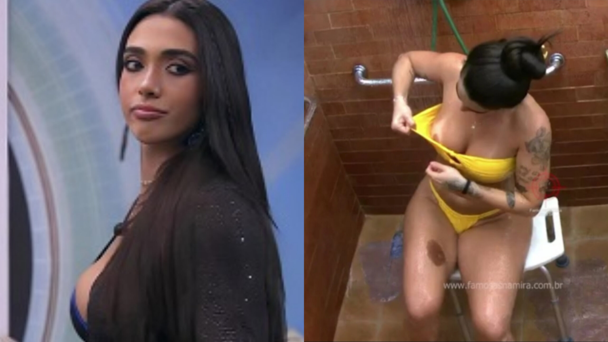 Giovanna Lima mostrando os peitos no banho - Novinhas Pelada